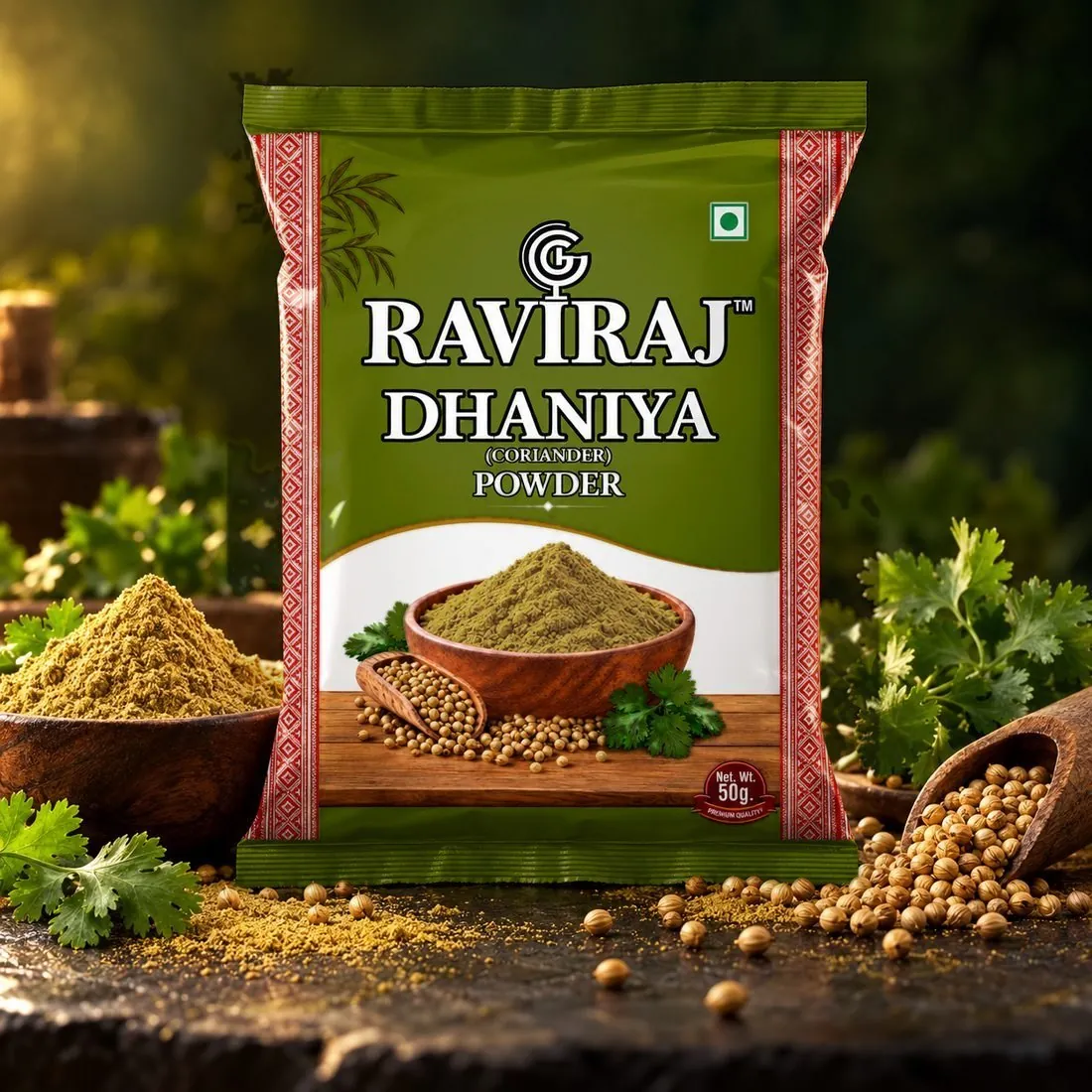 Raviraj Dhaniya powder pack