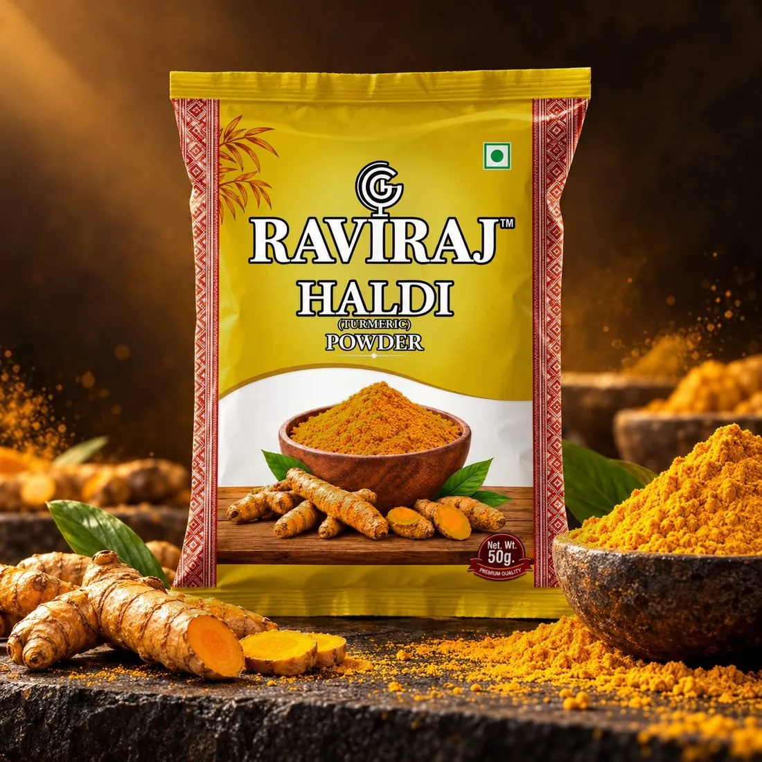 Raviraj Haldi powder pack